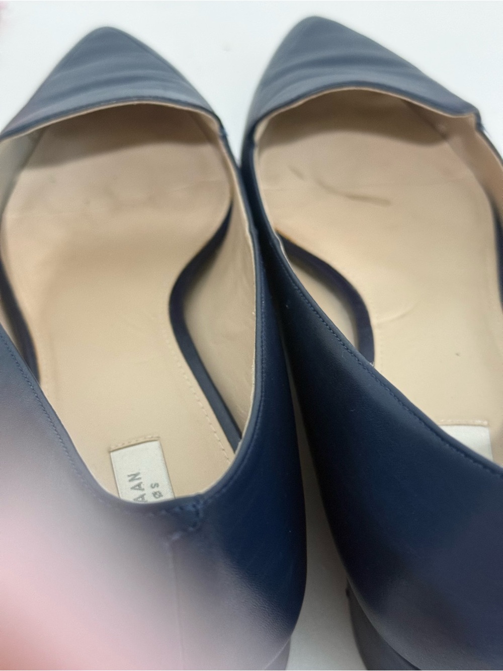 Cole Haan Classic Women's Pointed Toe Loafers in Navy - Picture 10 of 16